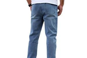Wholesale Plus Size Men's Jeans Overalls Custom Classic Slim Straight Skinny Light/Medium Mid Winter New Fashionable Casual