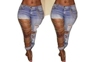 Summer Skinny Jeans Woman High Waist Jeans Female Stretch Pants Slim Denim Jeans
