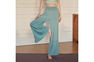 High-end Yoga High-waisted Wide-leg Pants Training Pants High-elastic Loose Breathable Lightweight Dance Casual Pants for Women