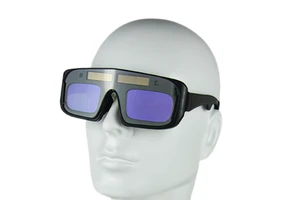 Auto Dimming Dual LCD PC Lens Safety Eye Protection Solar Auto Darkening Welding Glasses Goggles for Welder