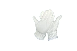 Microfiber Nitrile Disposable Safety Gloves Dust-Free Cloth Gloves for Clean Workshop Beads Antique Etiquette White Work Gloves