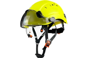 ANT5PPE CE EN397 Approved Safety Helmet with Attached Visor Protective Hard Hats Working Climbing Rescue Essential Height Work