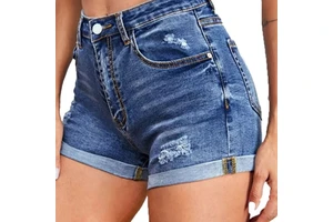 Denim Women's Regular Jeans Shorts Color Short Denim Ripped Jean Women Tight Jeans Shorts Wholesale Rate Denim Shorts for Women