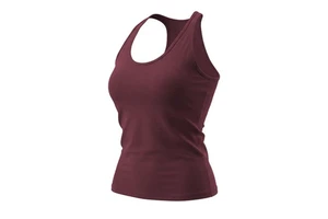 Women's Lightweight Breathable Yoga Tank Top for Running and Pilates Training Logo on Front Fitness T-Shirt