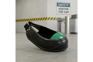 Safety Visitor Overshoe Steel Toe Cap Anti-smashing Rubber Safety Shoe Cover Temporary Foot Protection for Construction Workshop