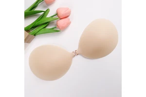 Deep Cup Gather Instantly Push Up Seamless Waterproof Silicone Adhesive Bra Invisible Strapless Bra For Swimwear