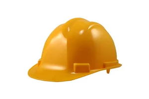 Safety ABS Insulating Circle Type Non-Slotted Hard Hat Helmet with 4 Suspension Points for Low Voltage