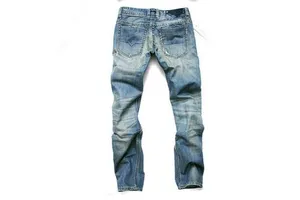 New Arrivals Men's Brand Jeans Distressed Wash Stretch Skinny Casual Slim Fit Denim Trousers Mid Waist Straight Style Male Pants