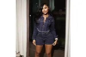 Fashion Autumn Casual Women's Denim Outfit Long Sleeve Jacket Jeans Shorts Two Piece Suit Plus Size Denim Set