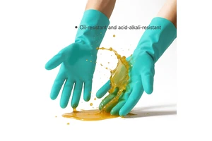 Wholesale China Protecting Hand Waterproof Industrial Safety Work Anti-cut Flock Lined Gloves Custom Pure Nitrile Gloves
