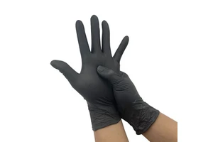Wholesale Kitchen Nitrile Gloves 100 PCS Box, 9 Inch Blue Black Examination Disposable Nitrile Gloves Power Free