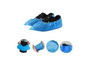 Factory Wholesale Blue Plastic Shoe Cover Disposable Eco-Friendly 100/Pc Waterproof Degradable Material Made From PE/PP