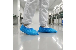 Disposable Colorful Non-Skid Buckles Closure Abrasion-Resistant Tear-Resistant Composite Toe Polyethylene Shoe Cover Boot Cover