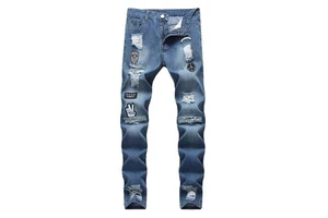 Relaxed Straight Men Denim Trousers Durable Stylish Jeans Perfect for Casual Outfits Outdoor Activities and Everyday Fashion