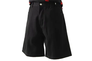 High Waist Black Denim Jean Shorts for Women Summer Regular Washed 100% Cotton Waterproof Breathable Streetwear Pants