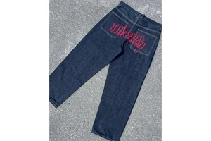 Custom Men's Streetwear Denim Jeans for Men Embroidery Jeans Pants Designer Jeans