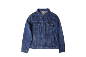 2025 New High Quality Vintage Customized Logo Blue Denim Jacket 100% Cotton Men's Windproof Wholesale OEM Canvas
