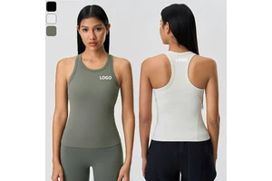 XW-D25057 New Style Round Neck High Quality Breathable Sports Soft Tops For Women Yoga Gym Running Sportswear