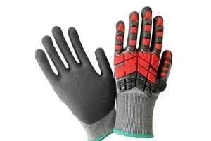 High Quality CE EN388 TPR Patch Cut Resistant Impact Resistant Safety Gloves