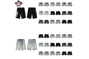 High Quality Designer y Men's Straight Sports Casual Summer Embroidered Mid Jean Shorts Streetwear Vintage Denim