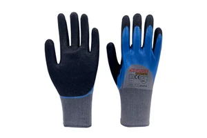 Fast Delivery Double Dip Latex Sandy Coated Industry Safety Work Gloves