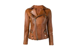 2025 New Fashion Women's Denim Jackets & Coats Genuine Vintage Leather Lamb Biker Jacket for Spring and Fall