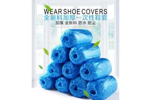 Junyu Disposable Thickened 14gPE Steel Toe Shoe Cover Dustproof and Pollution-proof