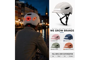 Wholesale EN1078 Certified Smart Bike Helmet For Cycling Bicycle Riding With LED Light & Waterproof Design For Bike Riders