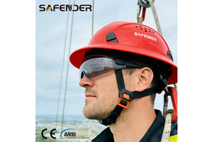 HDPE Safety Helmet Construction Worker Hard Hat High Impact Resistance Rescue Features Adjustable Headband Customized Color For