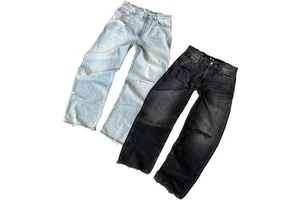 Regular Straight Leg Loose Trousers 2025 Custom Men Denim Regular Loose Fit Jeans Baggy Denim Pants Wide Leg Trousers 2025