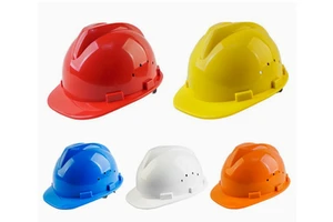 Wholesale German Fiberglass Construction Worker Hard Hat Custom HDPE Ventilated Air Holes Safety Helmet Head Protection