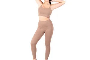 High Quality Customized Summer Women Yoga Set Plus Size Solid Washed Lace Belt Waist Sportswear Gym Running Suit Waterproof