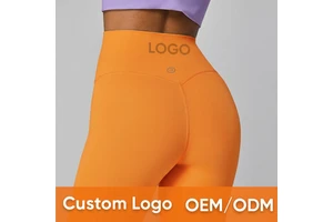 2027 OEM ODM 80 Nylon 20 Spandex Cloud Fabric Yoga Pants Naked Feeling Tummy Control Leggings Private Label