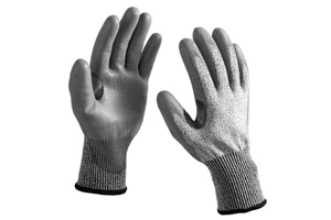 CE Certified Cut Resistant Anti-Slip Tear-Resistant Fiberglass Gloves PU Coating Roof Building Safety High-quality Gloves