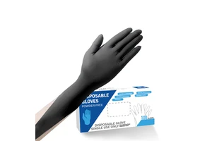 Black & Blue Powder-Free Disposable Safety Gloves Custom Industrial Mechanic Heavy Duty Hand Arm Protection