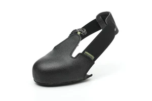 SD001-4 Genuine Leather Visitor Anti-smash Shoe Covers, Steel Toe Protective Shoe Covers for New Staff and Temporary Worker