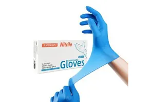 Bulk Box Disposable Nitrile Gloves Powder Free Latex Free Blue Household Cleaning Industrial Hand Protection