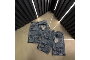 New Men's Cotton Spandex Denim Shorts