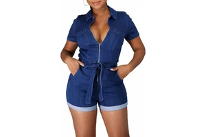 New Style Denim Suit Women's Short Sleeves Breathable Top Two-piece Denim Suit Set For Online Sale in Affordable price 2026
