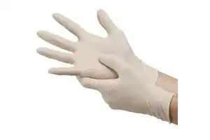 Nitrile Disposable Examination Gloves Powdered Free Food Grade CE Certified Beaded Cuff Safety Gloves Box of 100pcs