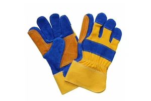 Heavy Duty Rigger Gloves with Durable Leather Construction Double Layer Protection Work Gloves Safety Gear