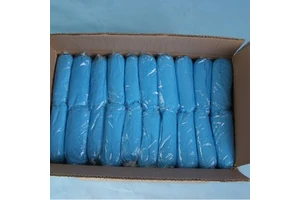 Safety Shoe Covers Sky Blue 30g Non Slip Dustproof Disposable For General Use 2000 Pieces Per Carton