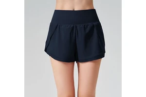 Wholesale Custom Logo Womens Summer Solid Cool-Feel Breathable Sports Shorts Nude-Look Running Casual Fitness Yoga Pants