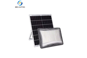 300W Outdoor Rechargeable Auto-Powered LED Solar Flood Light 6000K Night White with Motion Sensor for Garden Floodlighting