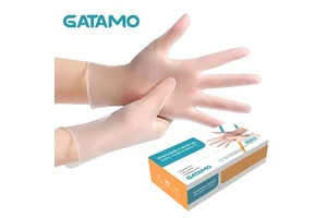 F003 Disposable Industrial Grade Anti-Static Anti-Slip PVC Gloves Powder-Free