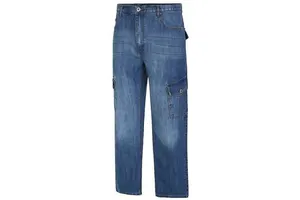 Custom Printing Distressed Washed Dark Blue Denim Jeans Pants for Men Stylish Baggy Super Quality OEM Logo Skinny Jeans Pant