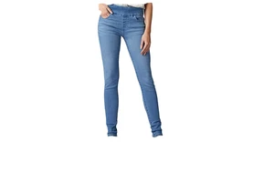 Hot Selling Women's Light Mid Blue Wash Denim Jeans Low Waist Skinny Fit Eco-Friendly 100% Cotton Asymmetric Solid Casual