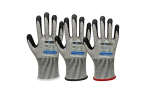 EN388 ANSI/ISEA Level 4 Anti-cut Tear Resistant Chemical-Resistant Puncture-resistant Gloves Waterproof Oil-resistant Nitrile