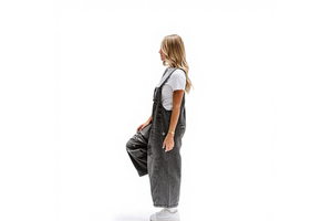 Wholesale Fashion Retro Four Season Wide Leg Comfortable Casual Mid Waist Women's Vest Denim Workwear Can Be Customized