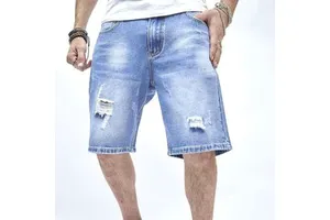 Vintage Breathable Canvas Men's Cotton Custom-Made Men's Denim Shorts